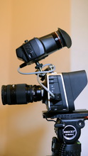 Кинокамера Blackmagic 2.5K с операторским видоискателем ALPHATRON и объективом Nikon 35-70mm f/2.8
