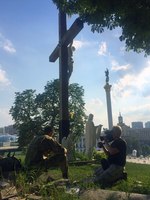 Съемка сцены "Возвращение солдата" (Майдан Независимости, Киев) - Rmedia