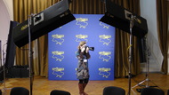 Осветительные приборы Kino Flo 4х4 установлены для фотозоны