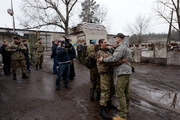 Теплая встреча волонтеров в батальоне АЙДАР