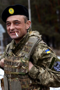 Один из добровольцев батальона АЙДАР