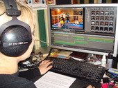 Процесс монтажа рекламного ролика в студии Rmedia 