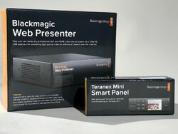 Оборудование для стрима: Blackmagic Web Presenter и дисплей с управлением Teranex Mini Smart Panel - прокат от Rmedia / Техника для подключения профессиональной видеокамеры как Web-камеры 