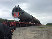 Транспортировка сверхгабаритного груза (вес - около 800 тонн), компанией MAMMOET-RUS