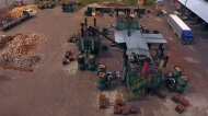 Аэросъемка предприятия по производству древесного угля